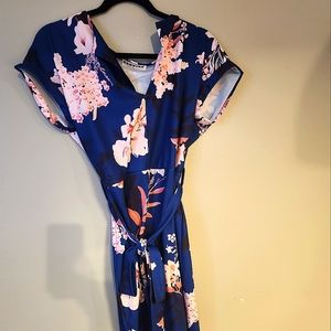 Flower print dress.